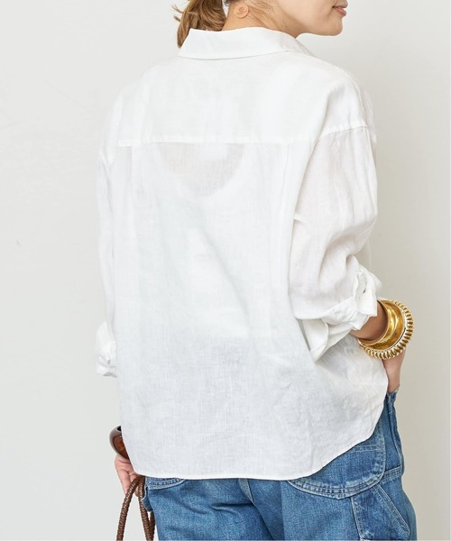 Deuxieme Classe(ドゥーズィエムクラス)の「追加 Linen シャツ(シャツ/ブラウス・レディース・カーキ/ブラック/ベージュ/ホワイト・FREE)」の12枚目の写真