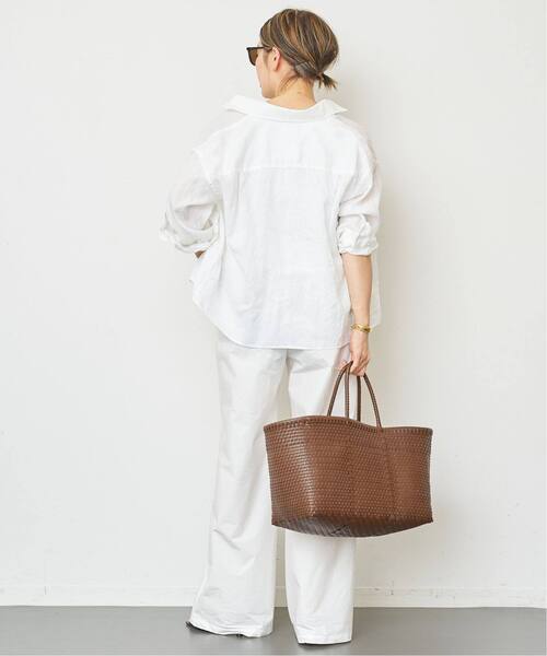 Deuxieme Classe(ドゥーズィエムクラス)の「追加 Linen シャツ(シャツ/ブラウス・レディース・カーキ/ブラック/ベージュ/ホワイト・FREE)」の20枚目の写真