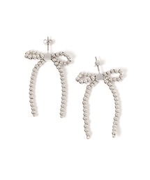 変形ビーズリボンピアス/125022