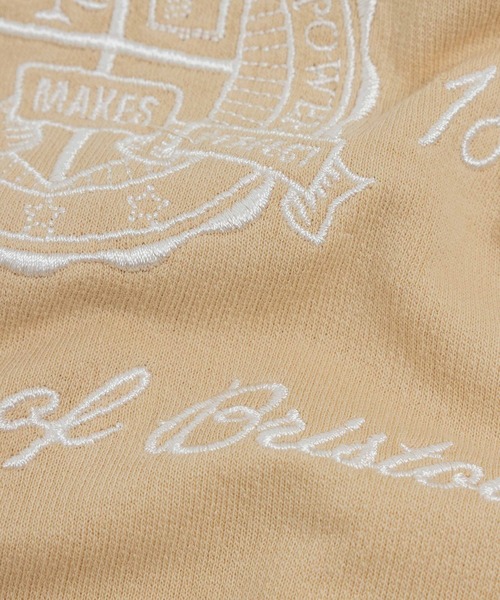 Bonjour Sagan（ボンジュールサガン）の「カレッジ刺繍ピグメントスウェットTシャツ（Tシャツ/カットソー・レディース・ネイビー/チャコールグレー/ベージュ/ブラック/ブラウン系その他・FREE）」の20枚目の写真