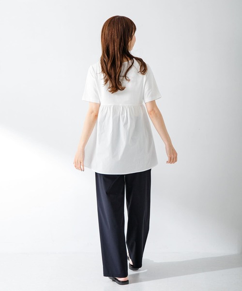 URBAN RESEARCH Sonny Label（アーバンリサーチサニーレーベル）の「ドッキングカットプルオーバー（Tシャツ/カットソー・レディース・オフホワイト/イエロー/ブラック・FREE）」の4枚目の写真