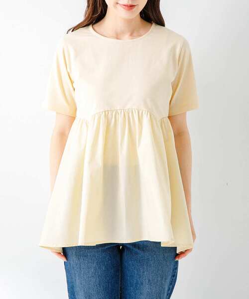 URBAN RESEARCH Sonny Label（アーバンリサーチサニーレーベル）の「ドッキングカットプルオーバー（Tシャツ/カットソー・レディース・オフホワイト/イエロー/ブラック・FREE）」の21枚目の写真