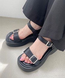 Heather | Wストラップソールサンダル　130557(サンダル)