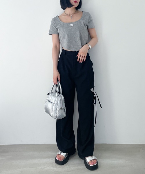 Heather（ヘザー）の「Wストラップソールサンダル　130557（サンダル・レディース・シルバー/ブラック・L/M）」の11枚目の写真