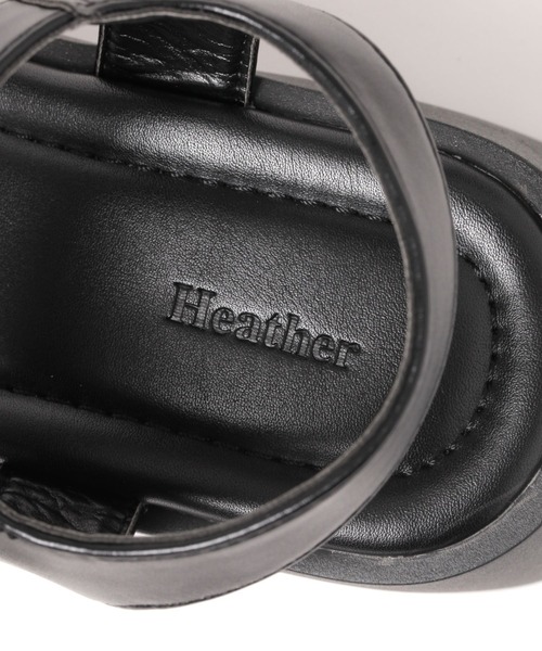 Heather（ヘザー）の「Wストラップソールサンダル　130557（サンダル・レディース・シルバー/ブラック・L/M）」の5枚目の写真