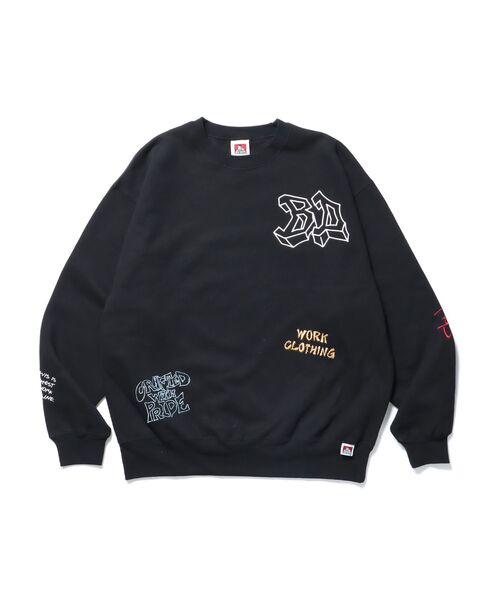 BEN DAVIS(ベンデイビス)の「【BEN DAVIS(ベンデイビス)】EMBROIDERY WORK CREW NV / スウェット クルーネック 刺繍 オーバーサイズ 裏起毛 ワイドシルエット(スウェット・メンズ・ブラック/ネイビー/アッシュグレー・X-LARGE/LARGE/MEDIUM)」の17枚目の写真