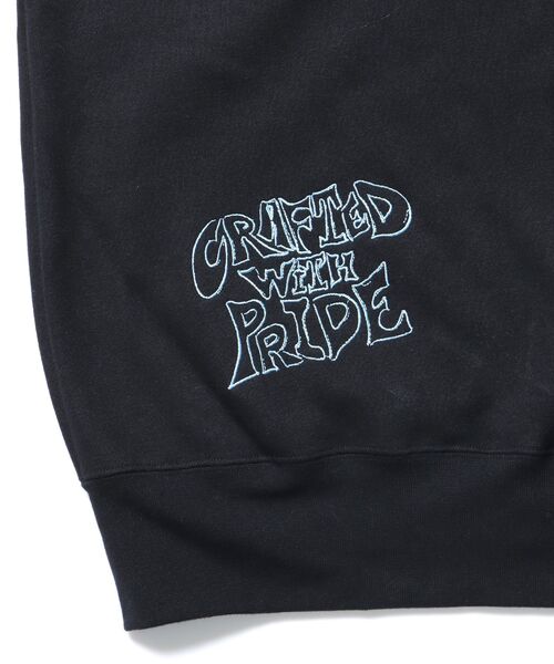 BEN DAVIS(ベンデイビス)の「【BEN DAVIS(ベンデイビス)】EMBROIDERY WORK CREW NV / スウェット クルーネック 刺繍 オーバーサイズ 裏起毛 ワイドシルエット(スウェット・メンズ・ブラック/ネイビー/アッシュグレー・X-LARGE/LARGE/MEDIUM)」の18枚目の写真