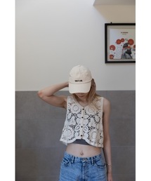 SALTMINT | コットンクロシェ編みベスト(その他トップス)