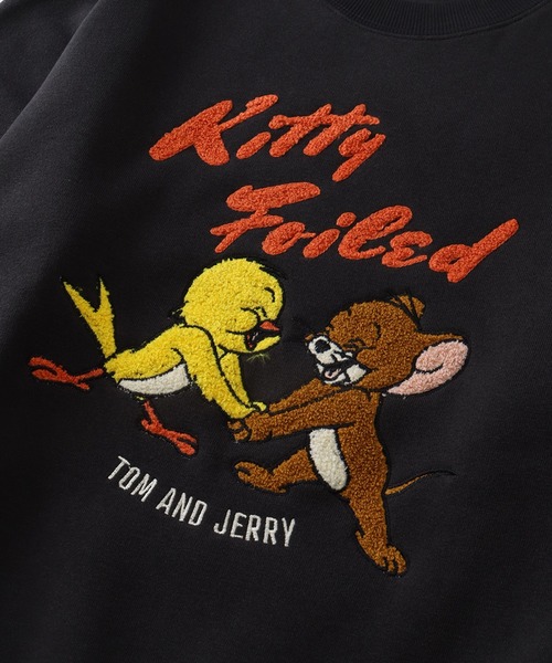 Tom&Jerry(トムアンドジェリー)の「【Tom & Jerry/トム & ジェリー】アートワークデザイン 裏起毛 サガラ刺繍 クルーネック スウェット トレーナー(スウェット・レディース・スミクロ/グリーン/ベージュ系その他/ブラウン系その他・M/L)」の16枚目の写真