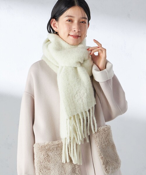 オシャマク刺繍マフラー新品未開封 セール】刺繍 モへヤ ミックス マフラー（マフラー）｜SHIPS（シップス