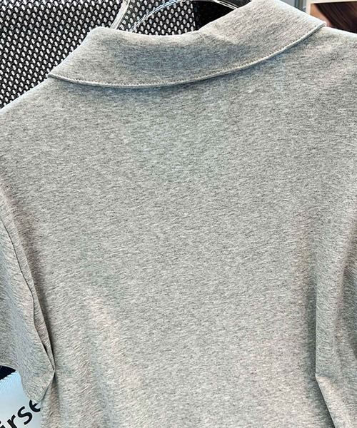 frunco（フランコ）の「【各サイト限定価格】リボン刺繍カットポロワンピース（ワンピース・レディース・ネイビー/グレー・MEDIUM）」の6枚目の写真