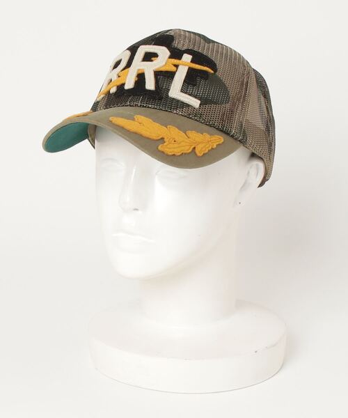 RRL（ダブル アール エル）の「カモ メッシュ トラッカー キャップ