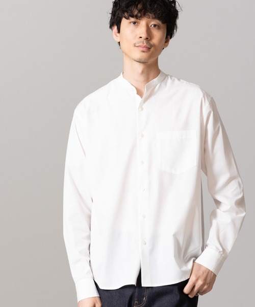 【セール】バンブーフォート バンドカラーシャツ（シャツ/ブラウス）｜nano･universe（ナノユニバース）