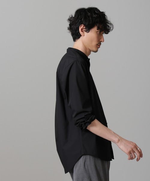 NANO universe(ナノユニバース)の「バンブーフォート バンドカラーシャツ(シャツ/ブラウス・メンズ・ブラック/ホワイト・S/L/M)」の12枚目の写真
