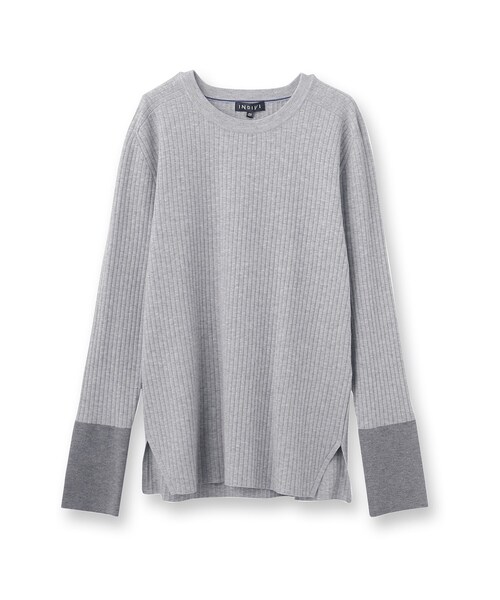 【セール】【スタイルUP】ハイゲージクルーネックプルオーバーニット（ニット/セーター）｜INDIVI（インディヴィ） pattayablatt.com