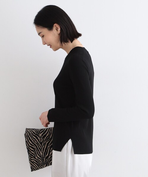 【セール】【スタイルUP】ハイゲージクルーネックプルオーバーニット（ニット/セーター）｜INDIVI（インディヴィ） pattayablatt.com