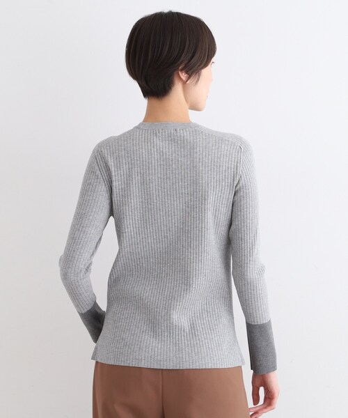 【セール】【スタイルUP】ハイゲージクルーネックプルオーバーニット（ニット/セーター）｜INDIVI（インディヴィ） pattayablatt.com