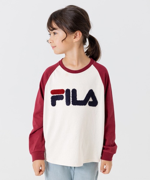 FILA（フィラ）の「FILA / フィラ ロゴ長袖Tシャツ（Tシャツ/カットソー・キッズ・F/B/I/G/E/D/C/H/A・130cm/120cm/110cm/100cm/90cm/80ｃｍ）」の6枚目の写真