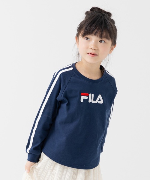 FILA（フィラ）の「FILA / フィラ ロゴ長袖Tシャツ（Tシャツ/カットソー・キッズ・F/B/I/G/E/D/C/H/A・130cm/120cm/110cm/100cm/90cm/80ｃｍ）」の9枚目の写真