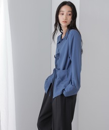 【ZOZO限定】フロントリボンシャツ