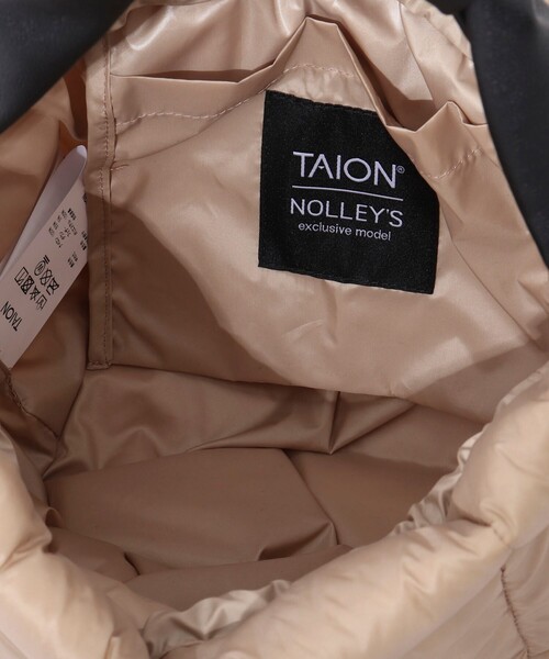 TAION（タイオン）の「【TAION別注】合皮ハンドルダウン巾着バッグ（ショルダーバッグ・レディース・ブラック/ベージュ/ブラウン系その他3/ネイビー系3・FREE）」の12枚目の写真