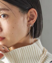 SHIPS（シップス）の「ロング リボン ピアス（ピアス（両耳用））」