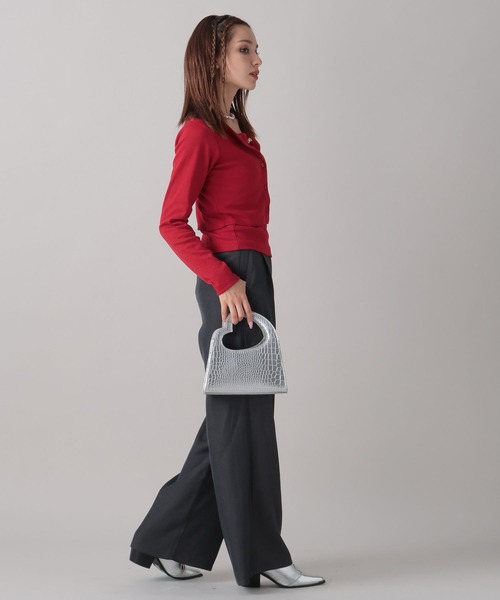 FOREVER 21（フォーエバー トゥエンティーワン）の「【2024FW】ワイドスラックスパンツ（スラックス・レディース・グレー系その他/グレー・SMALL/MEDIUM）」の9枚目の写真