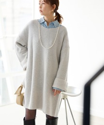 ROPE' PICNIC | FOX混ニットミニワンピース(ワンピース)