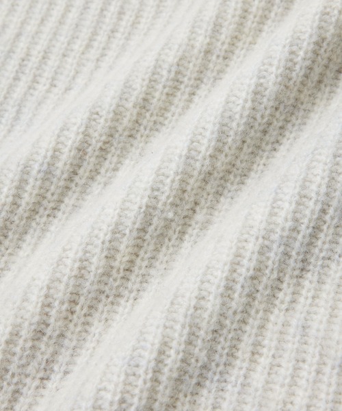 ROPE' PICNIC（ロペピクニック）の「FOX混ニットミニワンピース（ワンピース・レディース・チャコールグレー/ライトグレー・38）」の22枚目の写真