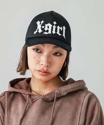 X-girl | GOTHIC LOGO TRUCKER CAP(キャップ)