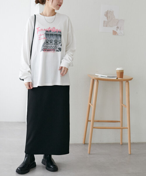 WEB限定フォトプリントロンT（Tシャツ/カットソー）｜DISCOAT
