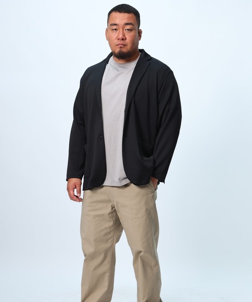 【セール】エレガントジャージー シングル 2つボタン カットジャケット（テーラードジャケット）｜B&T CLUB（ビーティークラブ）