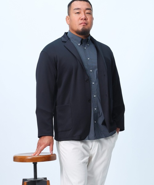 【セール】エレガントジャージー シングル 2つボタン カットジャケット（テーラードジャケット）｜B&T CLUB（ビーティークラブ）