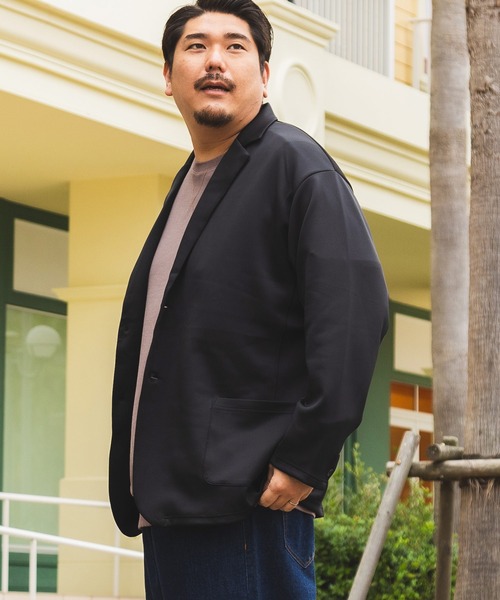 【セール】エレガントジャージー シングル 2つボタン カットジャケット（テーラードジャケット）｜B&T CLUB（ビーティークラブ）