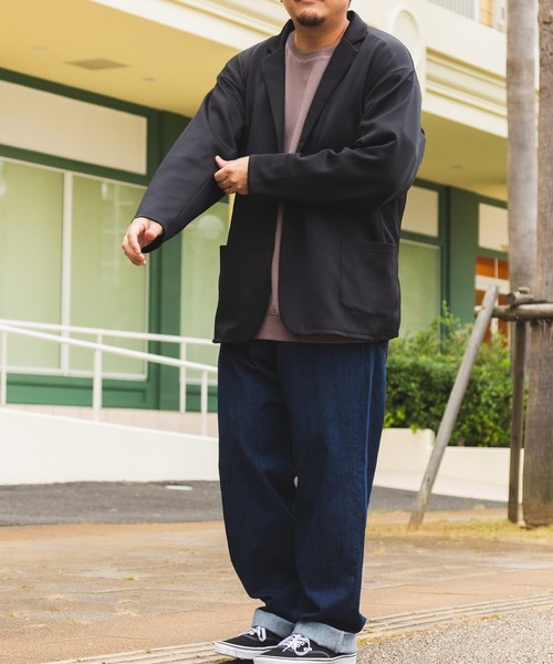 【セール】エレガントジャージー シングル 2つボタン カットジャケット（テーラードジャケット）｜B&T CLUB（ビーティークラブ）