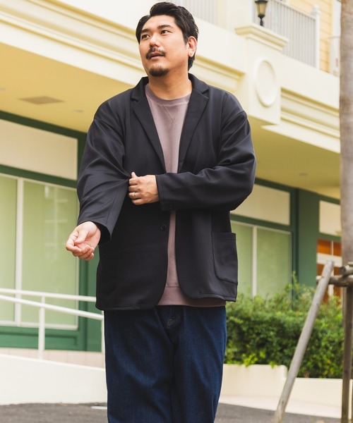 【セール】エレガントジャージー シングル 2つボタン カットジャケット（テーラードジャケット）｜B&T CLUB（ビーティークラブ）