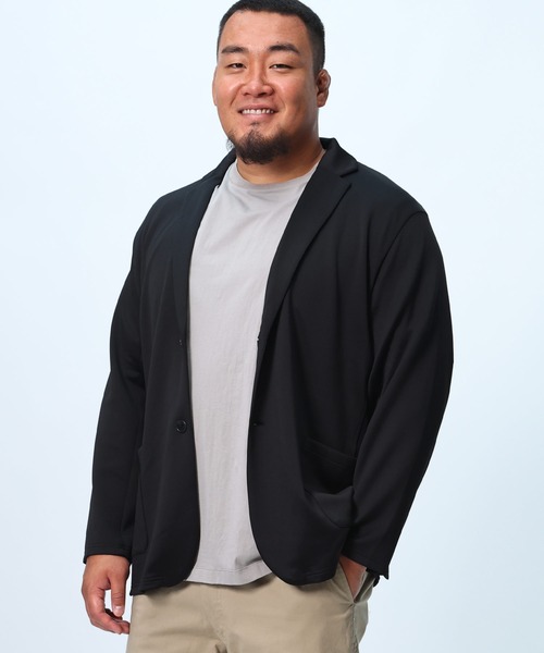 【セール】エレガントジャージー シングル 2つボタン カットジャケット（テーラードジャケット）｜B&T CLUB（ビーティークラブ）