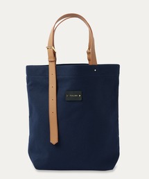 CULLNI トートバッグ ネイビー CULLNI ONLINE STORE / Leather Pocket Canvas Tote Bag