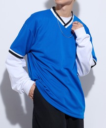 【United Athle】4.1オンス ドライアスレチック ルーズフィット ラインリブ Tシャツ 5927