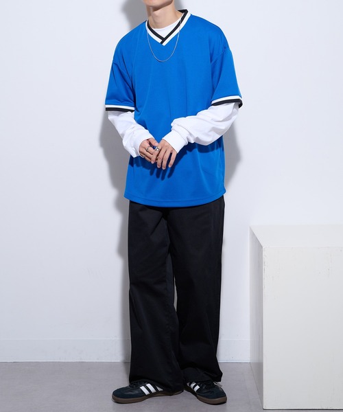United Athle(ユナイテッドアスレ)の「【United Athle】4.1オンス ドライアスレチック ルーズフィット ラインリブ Tシャツ 5927(Tシャツ/カットソー・メンズ・ホワイト/レッド/ブラック/ブルー・M/L)」の21枚目の写真