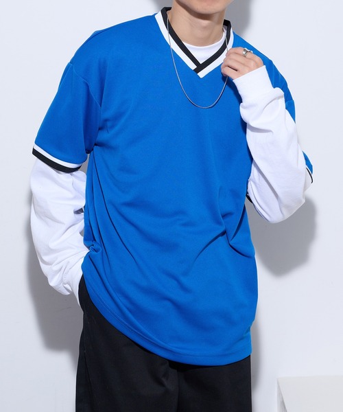 United Athle(ユナイテッドアスレ)の「【United Athle】4.1オンス ドライアスレチック ルーズフィット ラインリブ Tシャツ 5927(Tシャツ/カットソー・メンズ・ホワイト/レッド/ブラック/ブルー・M/L)」の18枚目の写真