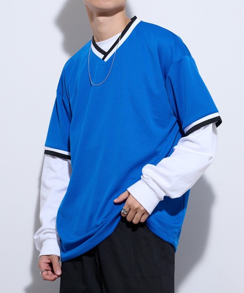 United Athle(ユナイテッドアスレ)の「【United Athle】4.1オンス ドライアスレチック ルーズフィット ラインリブ Tシャツ 5927(Tシャツ/カットソー・メンズ・ホワイト/レッド/ブラック/ブルー・M/L)」の19枚目の写真