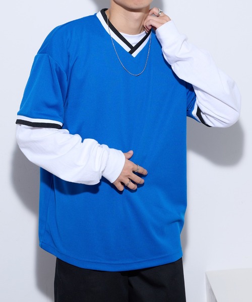 United Athle(ユナイテッドアスレ)の「【United Athle】4.1オンス ドライアスレチック ルーズフィット ラインリブ Tシャツ 5927(Tシャツ/カットソー・メンズ・ホワイト/レッド/ブラック/ブルー・M/L)」の20枚目の写真