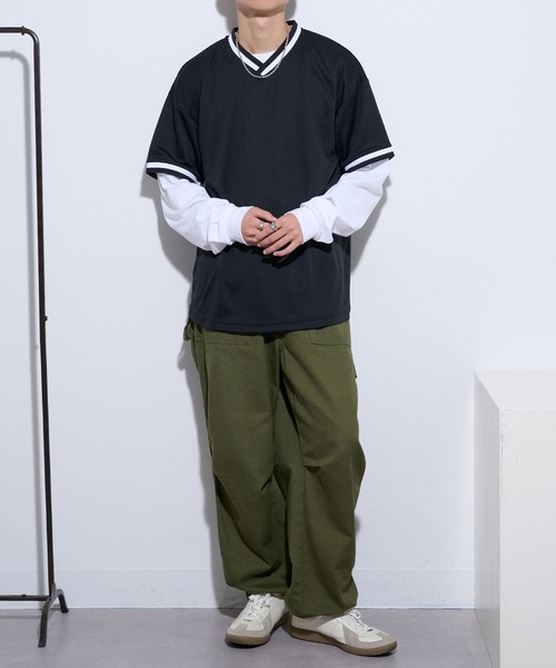 United Athle(ユナイテッドアスレ)の「【United Athle】4.1オンス ドライアスレチック ルーズフィット ラインリブ Tシャツ 5927(Tシャツ/カットソー・メンズ・ホワイト/レッド/ブラック/ブルー・M/L)」の16枚目の写真