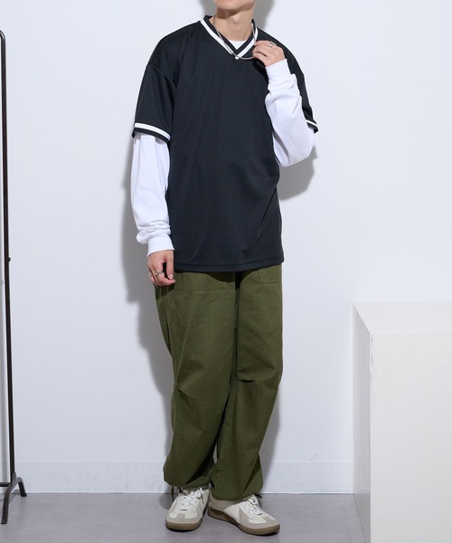 United Athle(ユナイテッドアスレ)の「【United Athle】4.1オンス ドライアスレチック ルーズフィット ラインリブ Tシャツ 5927(Tシャツ/カットソー・メンズ・ホワイト/レッド/ブラック/ブルー・M/L)」の17枚目の写真