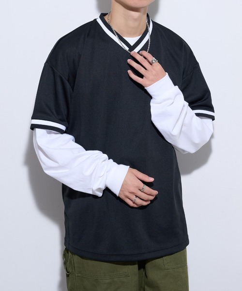 United Athle(ユナイテッドアスレ)の「【United Athle】4.1オンス ドライアスレチック ルーズフィット ラインリブ Tシャツ 5927(Tシャツ/カットソー・メンズ・ホワイト/レッド/ブラック/ブルー・M/L)」の10枚目の写真