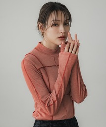 PUBLIC TOKYO | ハイネックメローリブTOP(Tシャツ/カットソー)