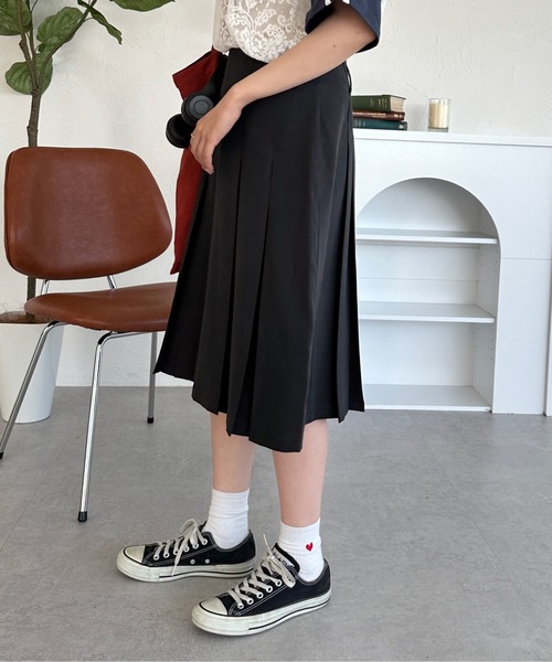 2サイズ展開】2wayアソートミディプリーツスカート（スカート）｜kutir