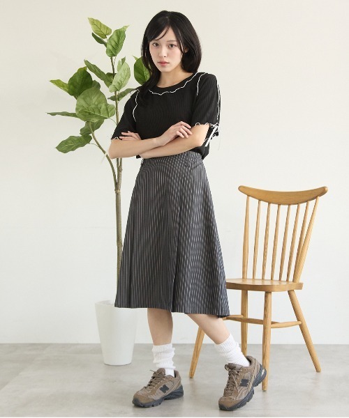 2サイズ展開】2wayアソートミディプリーツスカート（スカート）｜kutir
