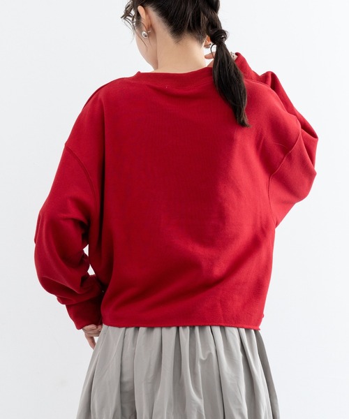 refinedworks(リファインドワークス)の「【refinedworks】裏毛ショート丈プルオーバー!(スウェット・レディース・レッド/オートミール/ネイビー・FREE)」の12枚目の写真